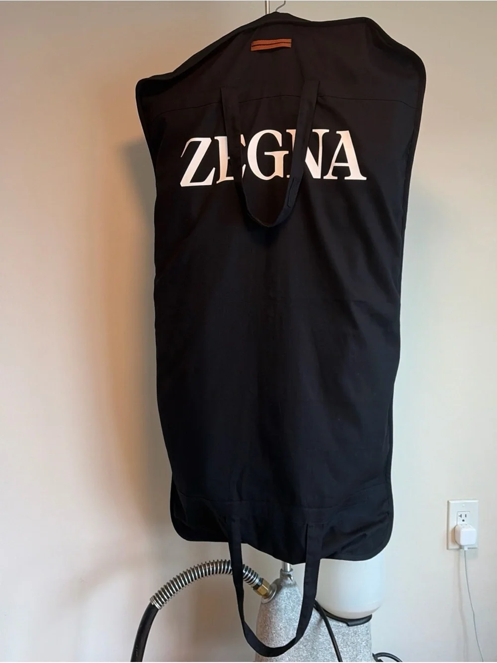 New Zegna Black Zippered Garment Bag